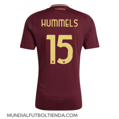 Camiseta AS Roma Mats Hummels #15 Primera Equipación Replica 2024-25 mangas cortas